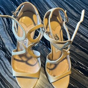 Jimmy Choo Strappy Nude Heels